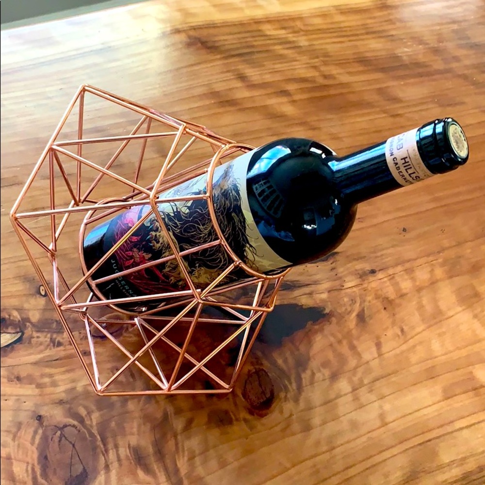 Copper Rose Gold Bottle Holder